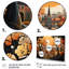 Cozy village in Autumn Moonlit V - Art mural Art déco de la ville-723135118-723135116