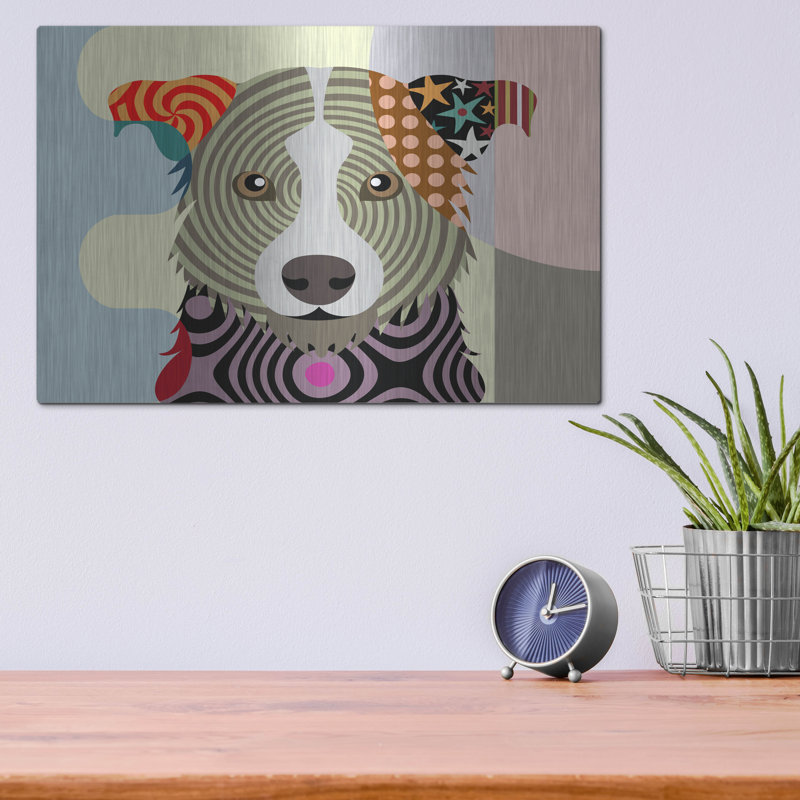 "Border Collie" par Lanre Adefioyue, H 12 po x l 16 po