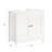 Under Sink Cabinet Vanity Unit Bathroom Cabinet with 2 Shutter Doors, White