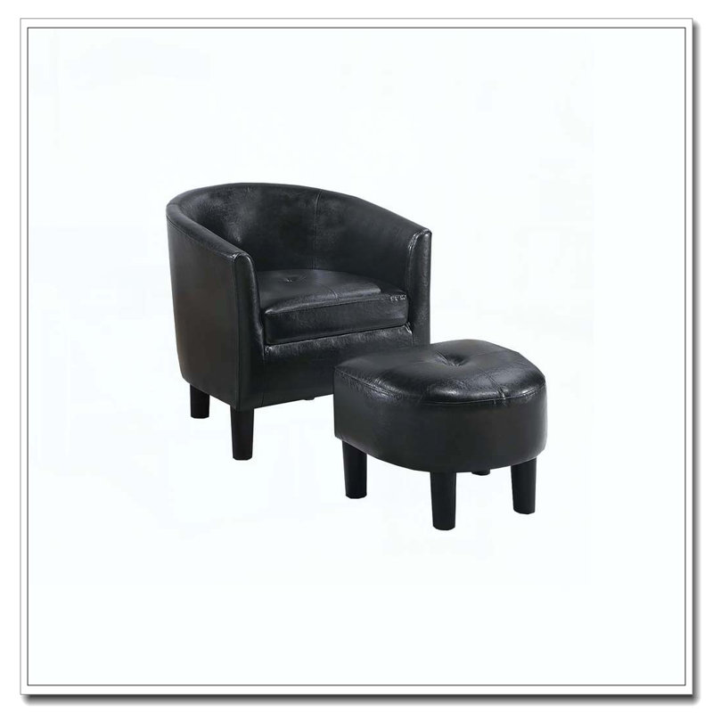 Chaise d'appoint et repose-pieds