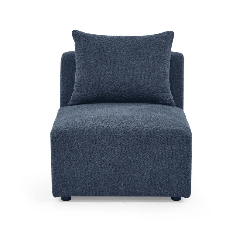 Versatile Single Armless Chair for Modular Sofa, Allowing Custom Assembly for a Personalized Home Decor Solution