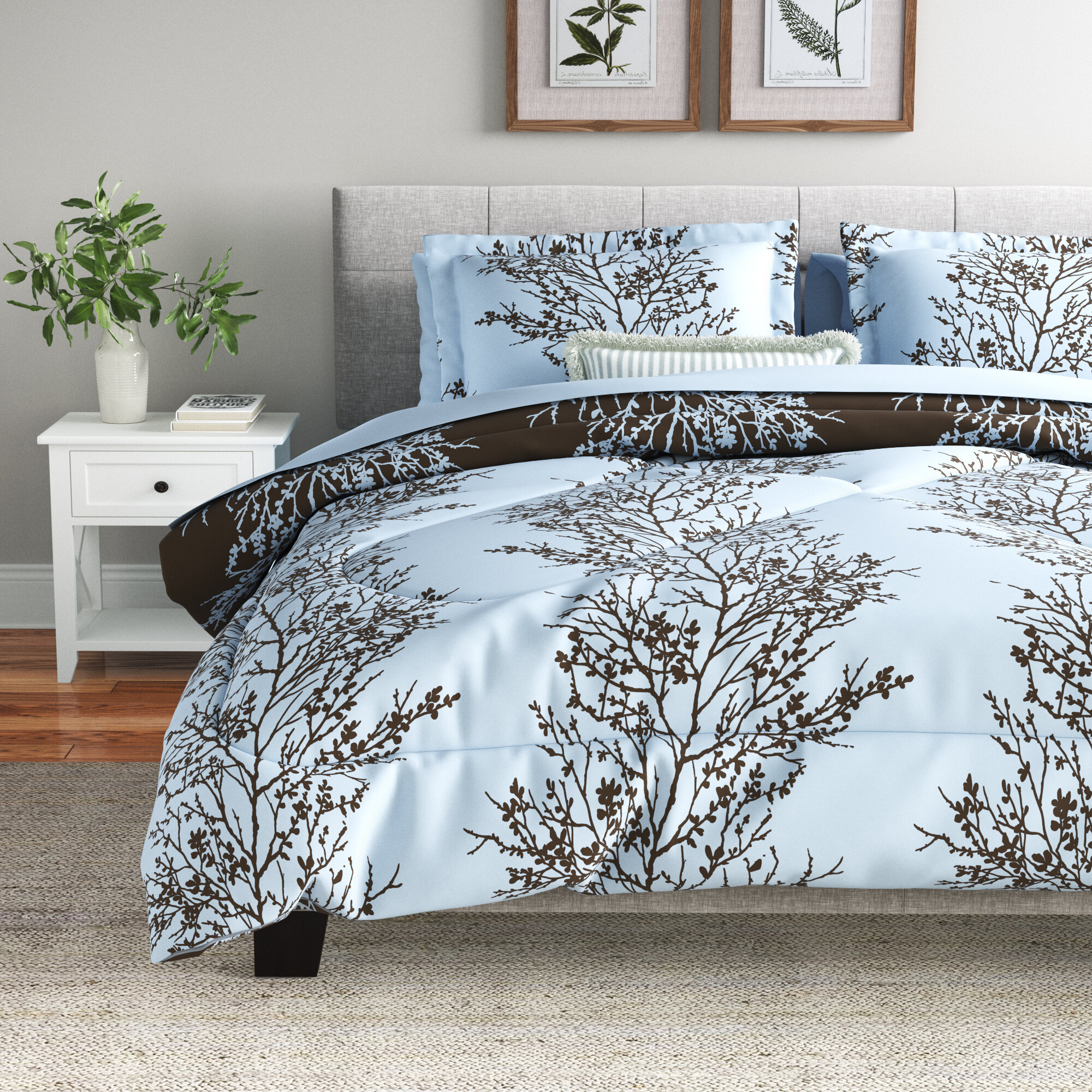 VCNY Leaf Floral Bedding Set & Reviews | Wayfair