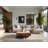 Soft Plush Esqueda July 4Th Modern & Contemporary Abstract Area Rug in Beige – Beige Binding-903486701