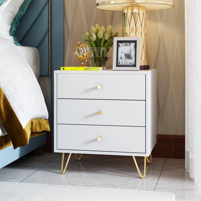 Swensen 19.6'' W Nightstand, White