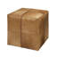 Cream Hide Ottoman, Small-798143300