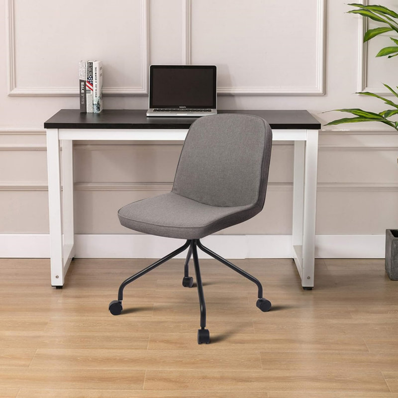 Chaise de bureau moderne à roulettes - gris anthracite