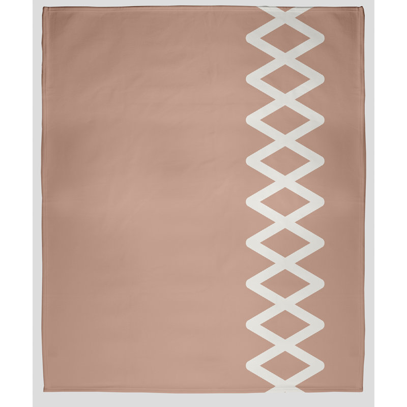 Couverture polaire à fermeture à glissière, L 50 po x L 60 po, Mauve