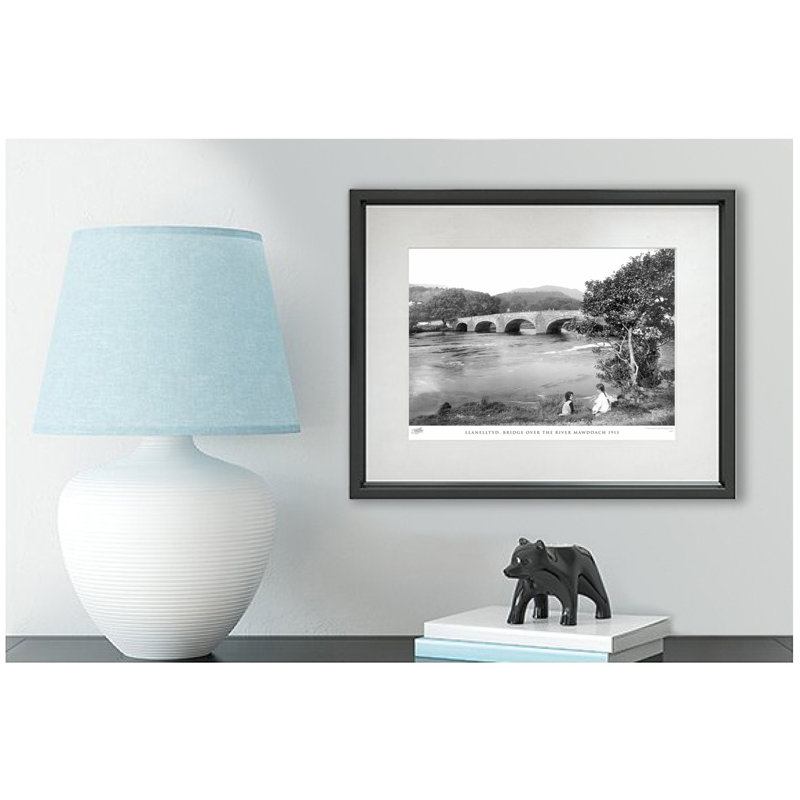 Llanelltyd, Bridge Over The River Mawddach 1913 - Single Picture Frame Print, 40cm H x 50cm W x 2.3cm D