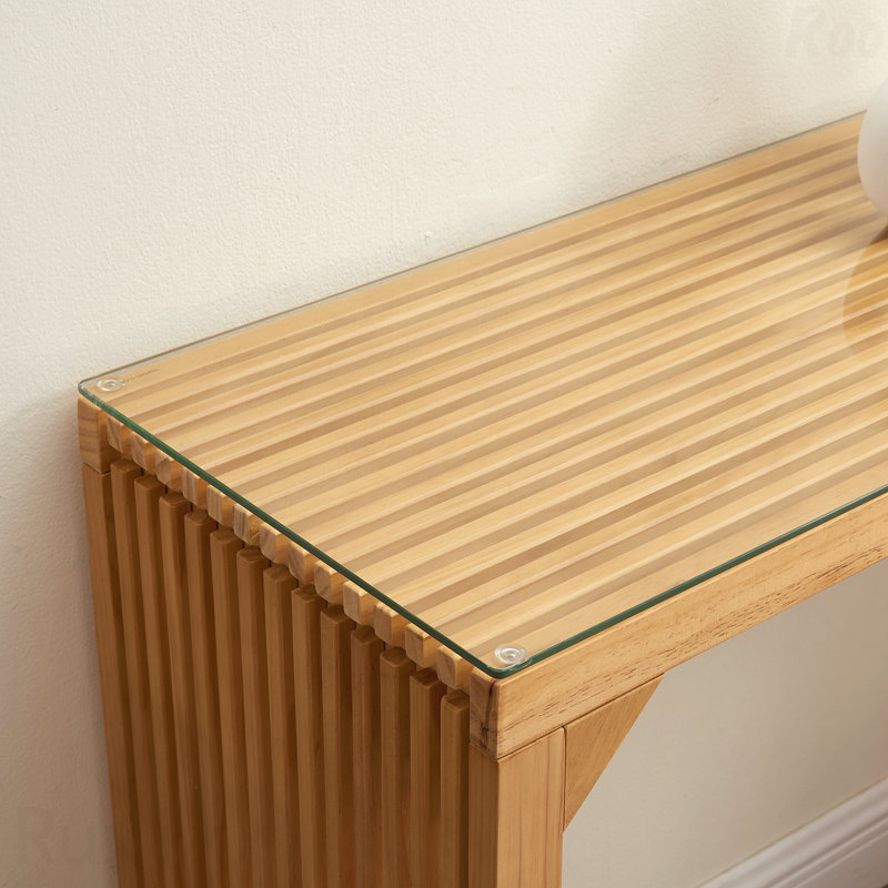 Banc et table de salle à manger en bois trempé et pin