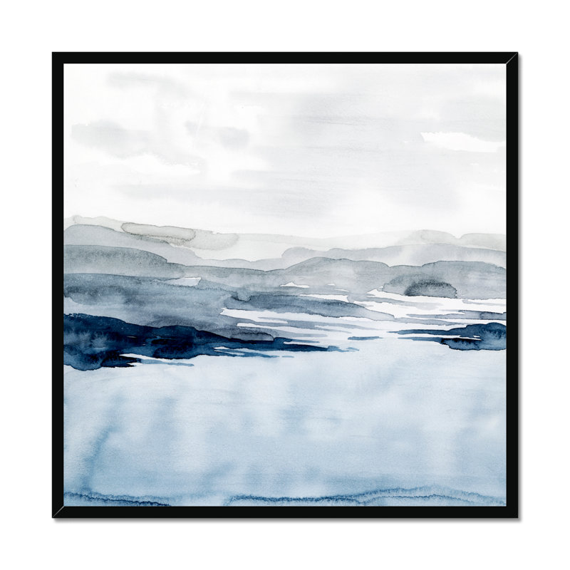 Faded Horizon I by Grace Popp - Painting, Black Framed Paper Print, 34cm H x 34cm W