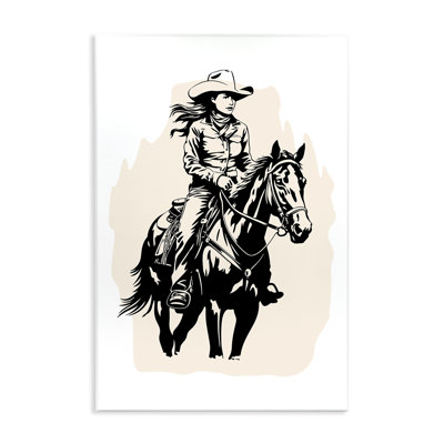 «Saddle Sœurs Cowgirl», art mural par Andrea Haase
