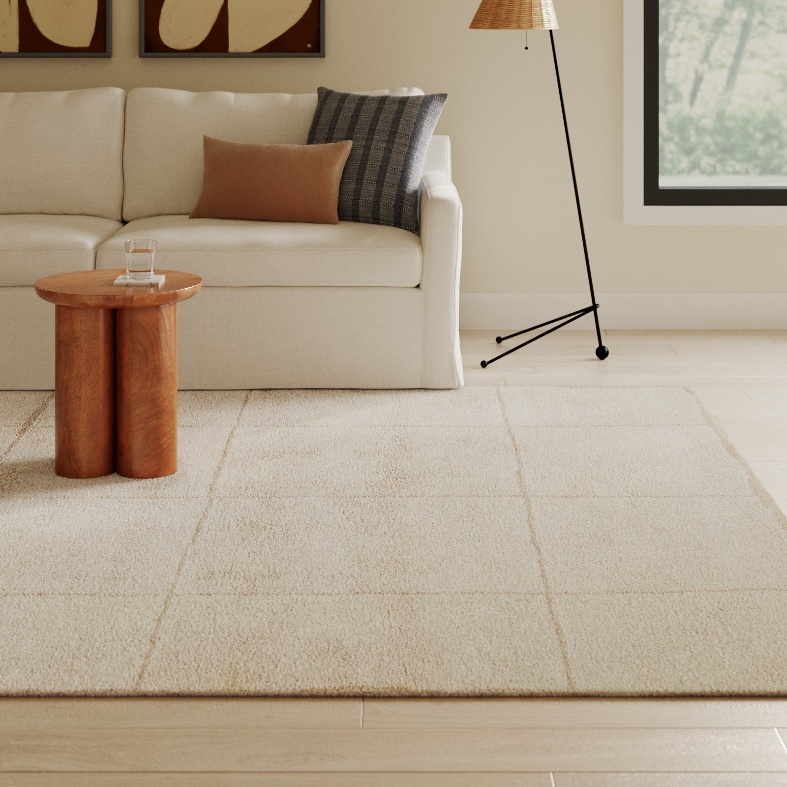Merritt Hand-Tufted Geometric Wool Rug, Rectangle 7'9" x 9'9"