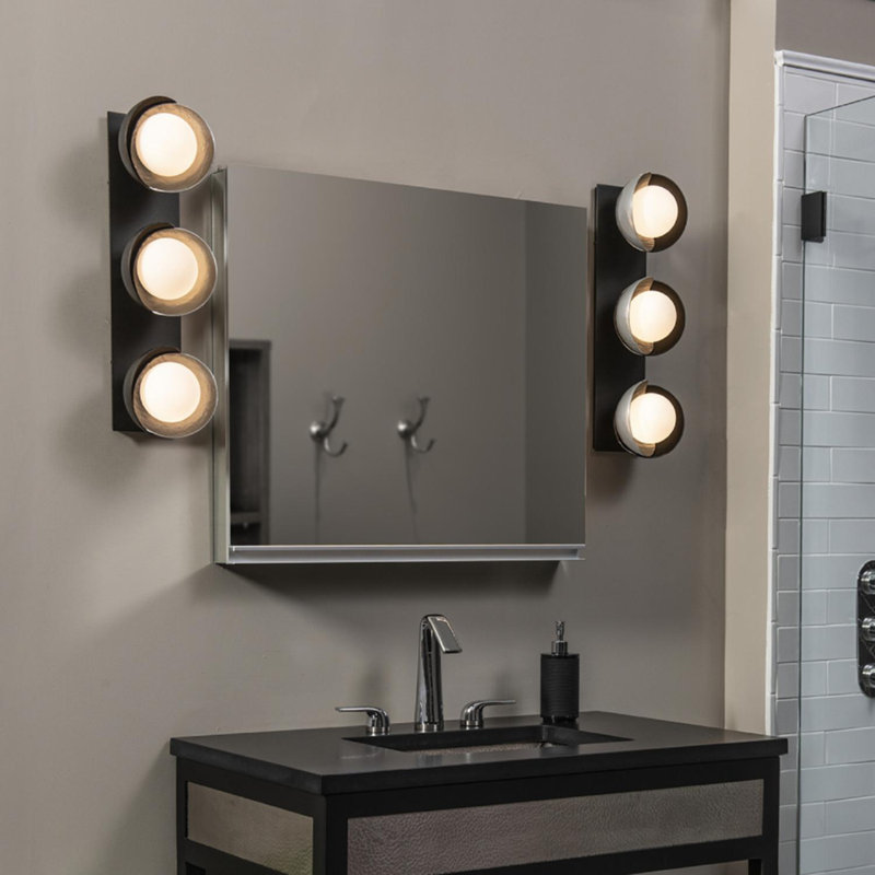 Brooklyn 3 - Light Dimmable Bath Bar, Vintage Platinum, Sterling