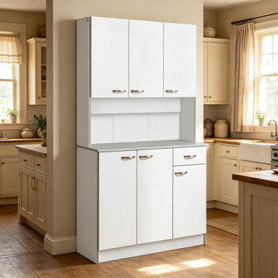 Engineered Wood 6 - Door Rectangle Accent Cabinet