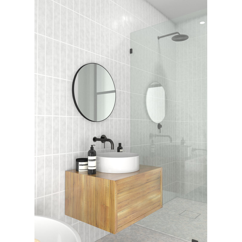 Modern & Contemporary Bathroom/Vanity Mirror, Satin Brass