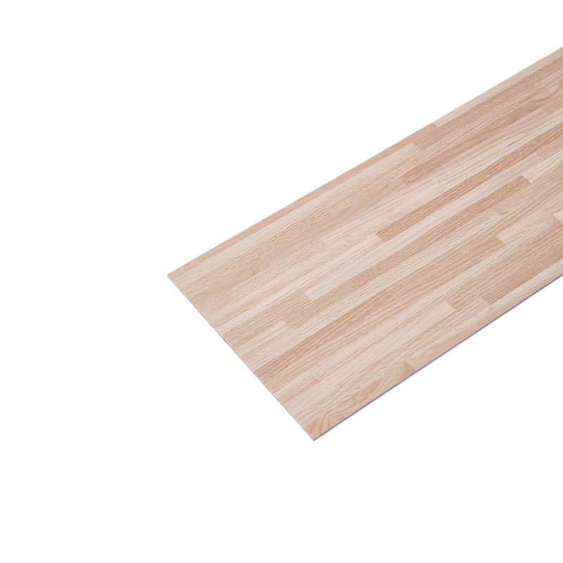 36pc Self-adhesive Wood Grain PVC Floor Tiles, Beige