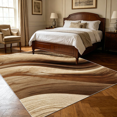 1PC Natural Wavy Wood Grain Pattern area rugs for Living Room, Soft, All seasons, Easy-maintain, Washable Indoor mat, Farmhouse suitable for dining table, bedroom, kitchen entryway, home office, farmhouse porch, Home Decor, Outdoor Decor.