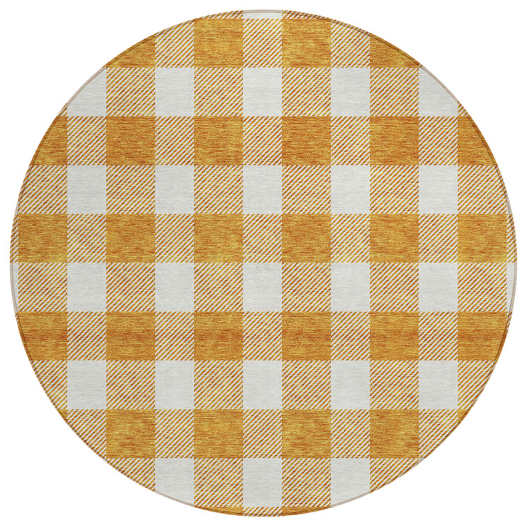 Colzie Flatweave Checkered Indoor / Outdoor Rug