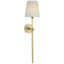 Thomas O'Brien Bryant 27" Cordless Tail Sconce with Linen Shade-15765186