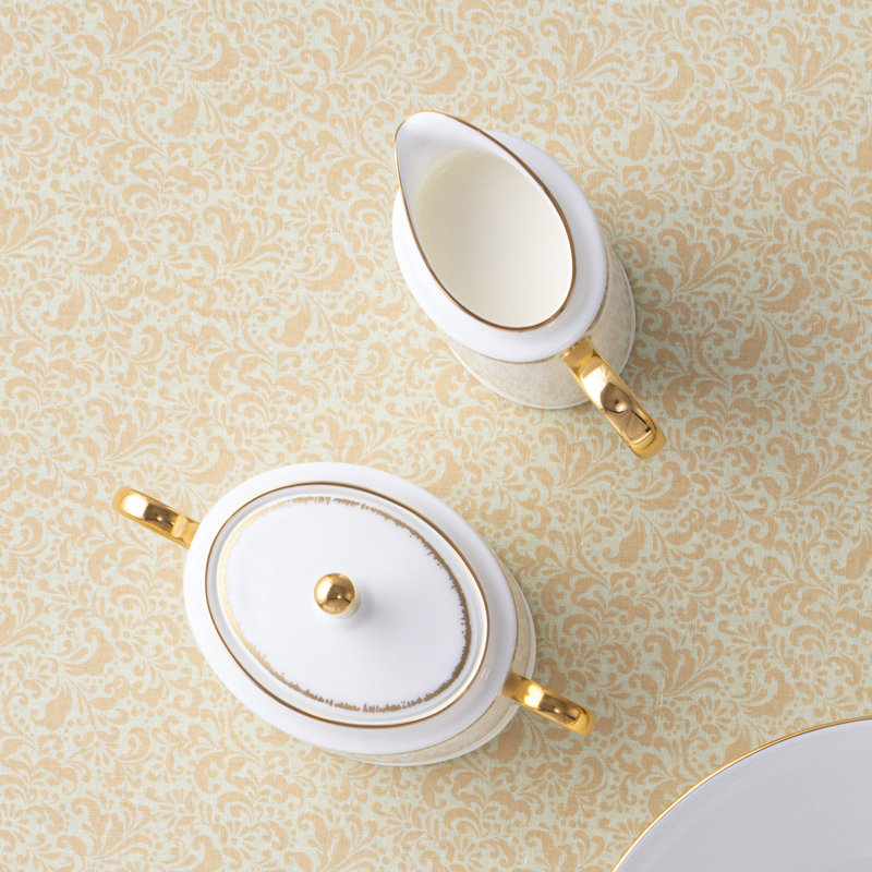 Noritake Haku Sugar and Creamer Set