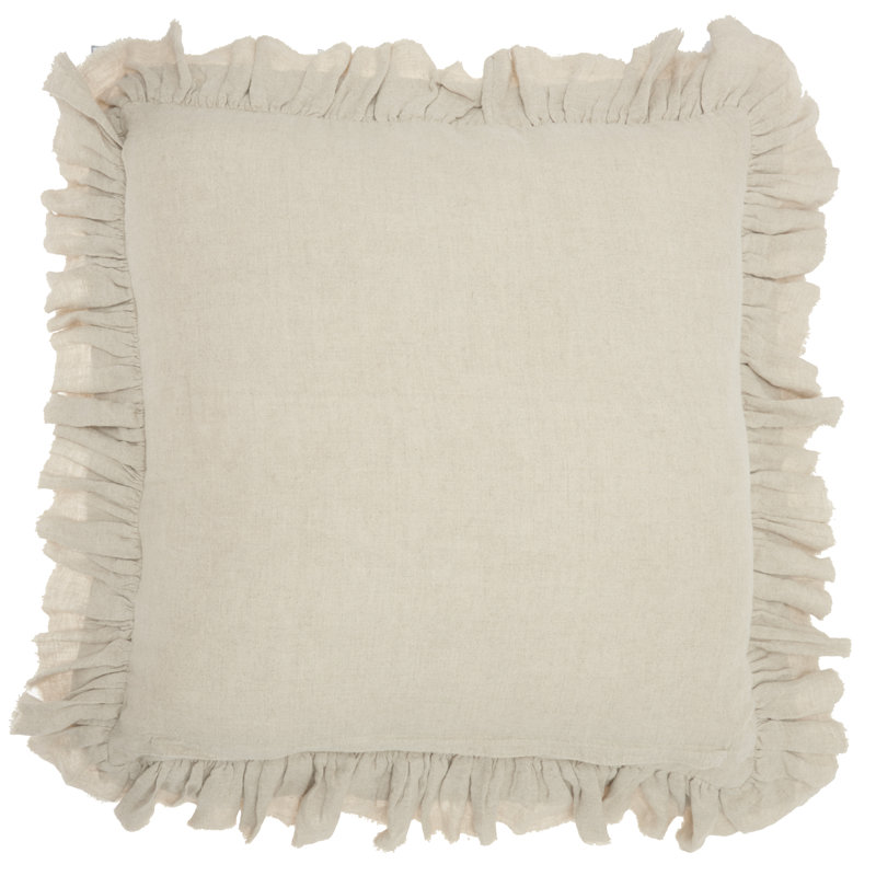  Housse de coussin carré et insert, Naturel