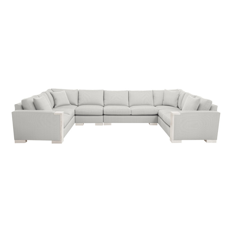 Abingdon By Michael Weiss Upholstered Sectional Symmetrical, Callaloo Cotton, Casa Blanca