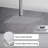 Luxury Ceiling-Mount Shower System – Rainfall Shower Head & Handheld Combo with High-Pressure Technology -88248211