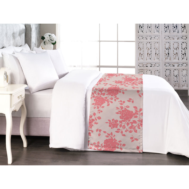 Foulard de lit Ambesonne Fleurs Boho, Très grand lit