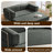 Versatile Tri-Fold Corduroy Sofa Bed with Quick Transformation, Comfortable and Space-Saving Design-2029930