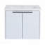 Meuble-lavabo à fermeture en douceur 24 po avec lavabo, convenant à une petite salle de bain