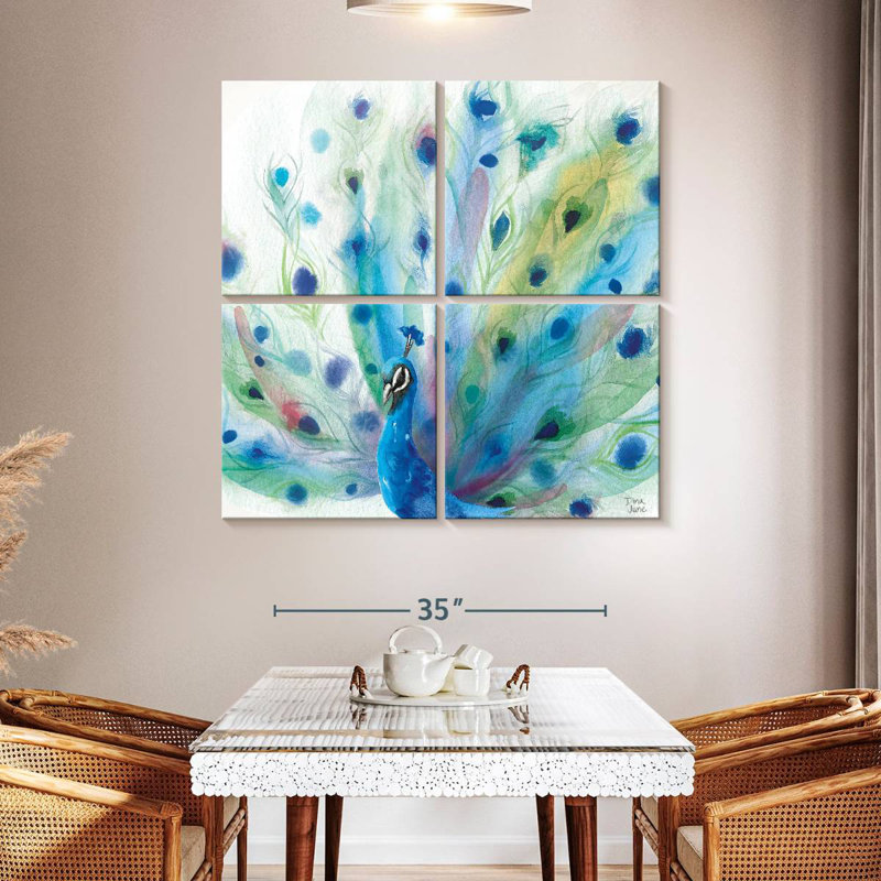 Brampt Peacock Glory, 45" H x 45" W