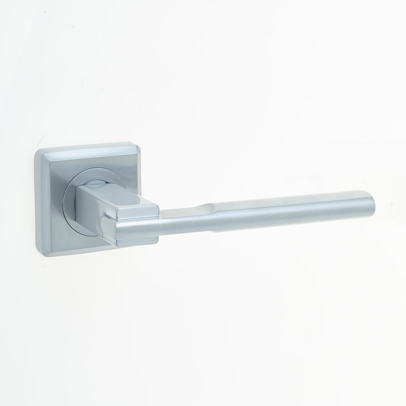 Seros Door Handle, Satin Chrome