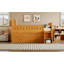 Lit double en bois avec lumière DEL, tiroirs de rangement, couleur bois-708483540