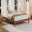 Grand lit plateforme en bambou massif, silencieux avec rangement sous le lit