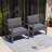  Arusha Antilles 2 Person Aluminum Patio Furniture Club Chairs With Cushions-1457091909-1457091910