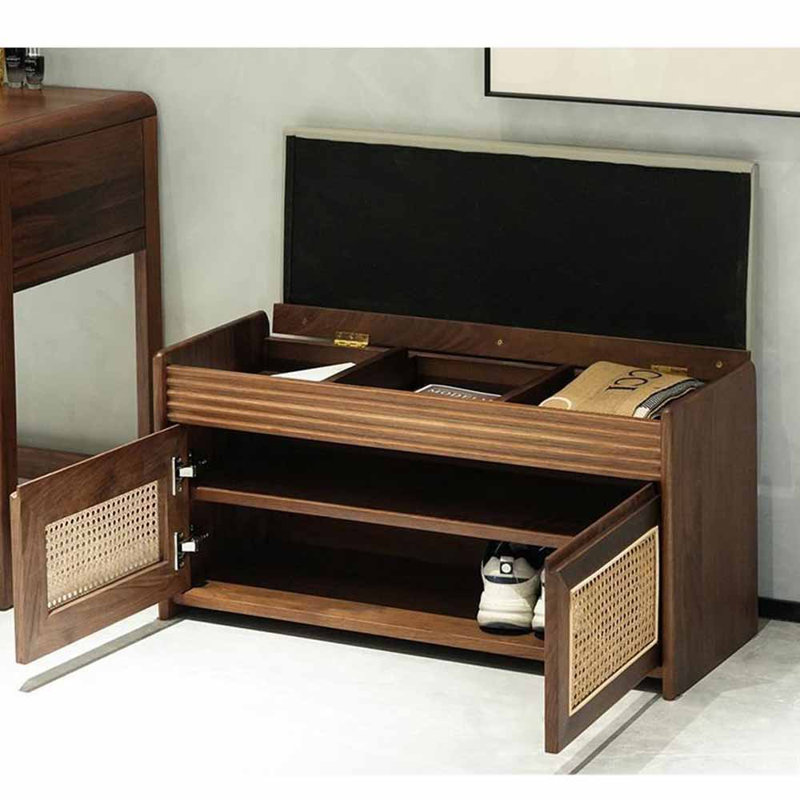 Banc de rangement pour chaussures de style européen