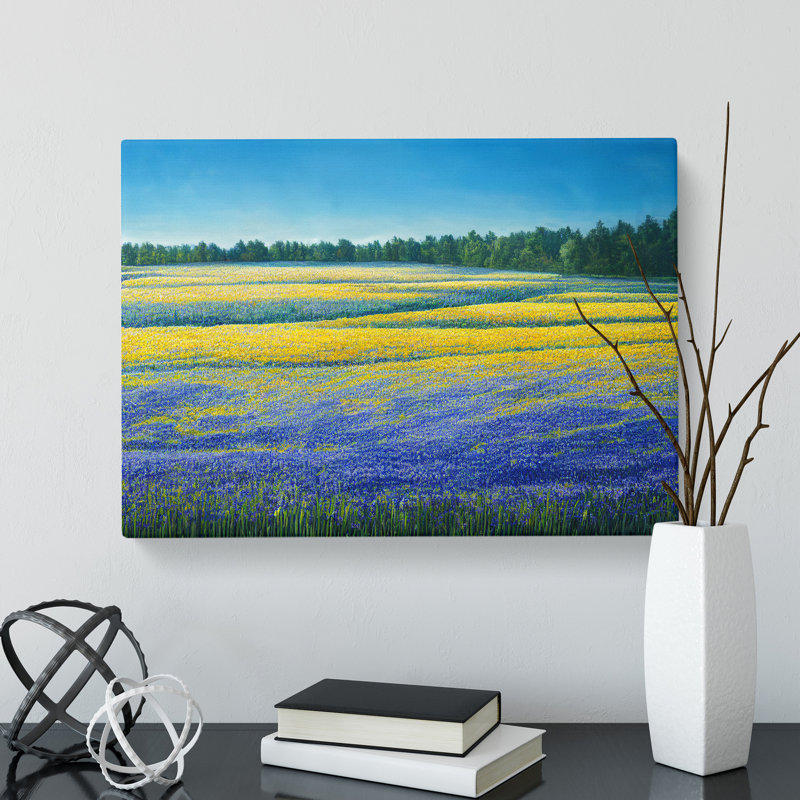 Timeless Bluebell Field - Wrapped Canvas, 40cm H x 60cm W x 3cm D
