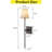 25" Tall Transitional Wall Sconce In Bronze With Modern Farmhouse Fabric Wall Light Fixture For Hallway Bathroom