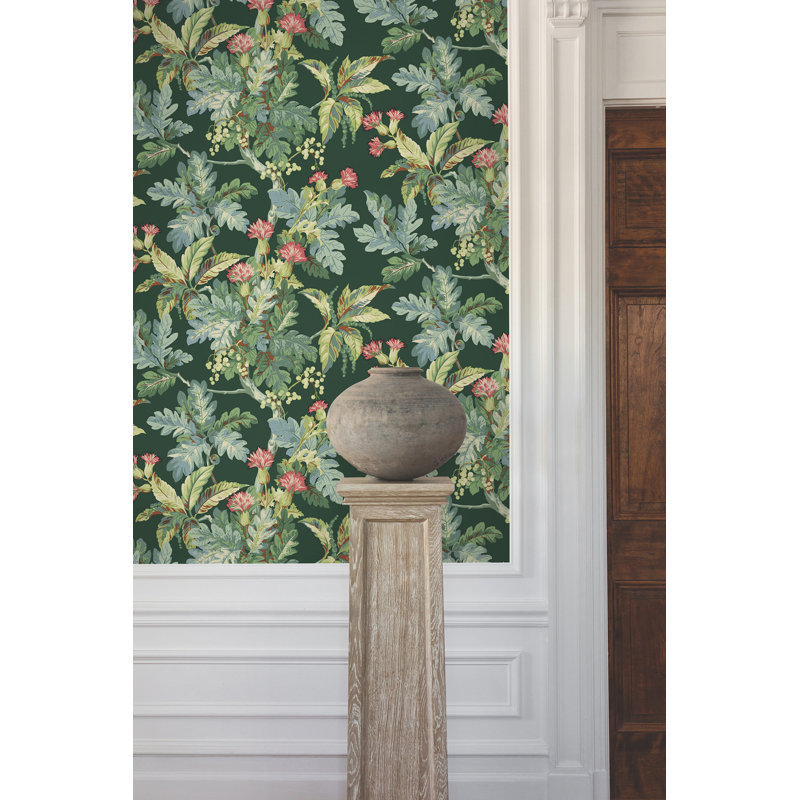 Briarwood Floral Matte Wallpaper Double Roll, Green
