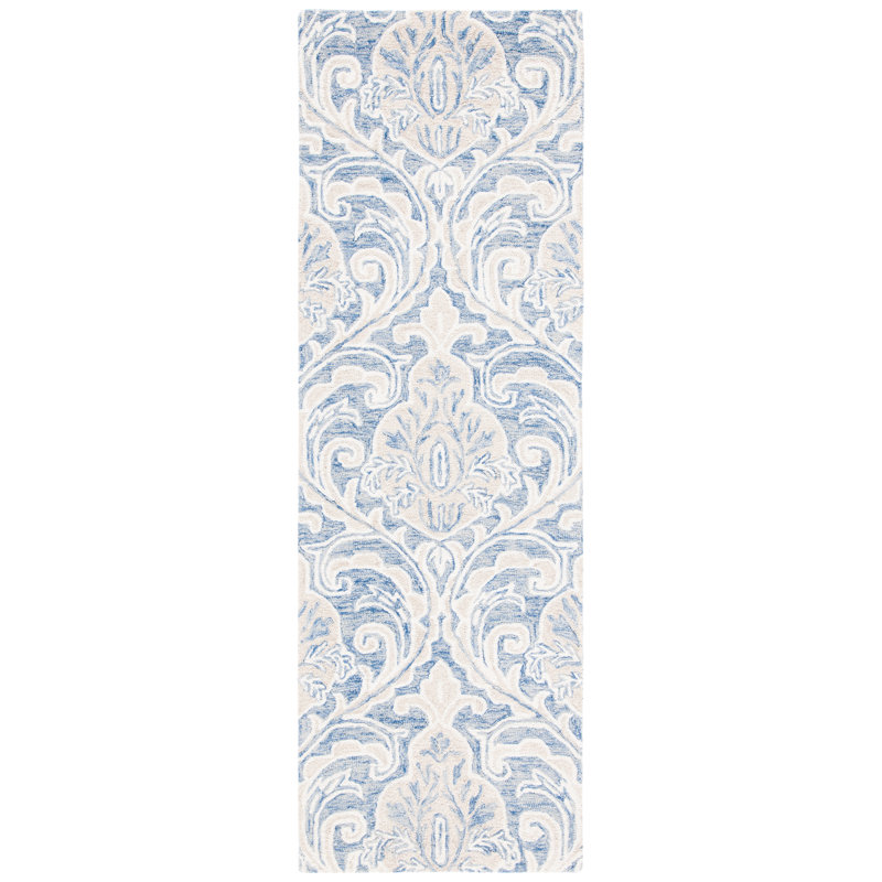 Connollee Hand Tufted Wool And Cotton With Latex Ikat Rug, Runner 2'3" x 8'
