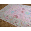 Tapis unique en laine noué à la main rose / bleu sarcelle de 10 pi 3 po x 14 pi 3 po Corentin