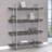 Rustic Herringbone Bookcase With Full-Length Shelf
