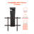 Motorized Ceiling TV Mount Electric Flip Down TV Mount for 32-70 in Screen