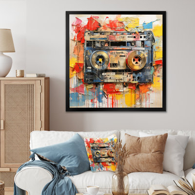 Cassette Tapes Retro Vibes II - Music Canvas Print
