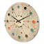 Horloge murale en bois à éléments géométriques minimalistes-63892852