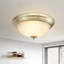 Luminaire de plafond doré à 2 lumières encastrées pour plafonnier moderne à 2 lumières pour la salle de bain, le vestibule, le couloir, le salon, la cuisine