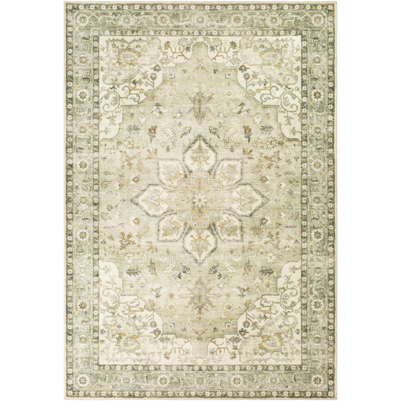 Rebeca Machine Woven Oriental Area Rug, Rectangle 7'6" x 9'6"