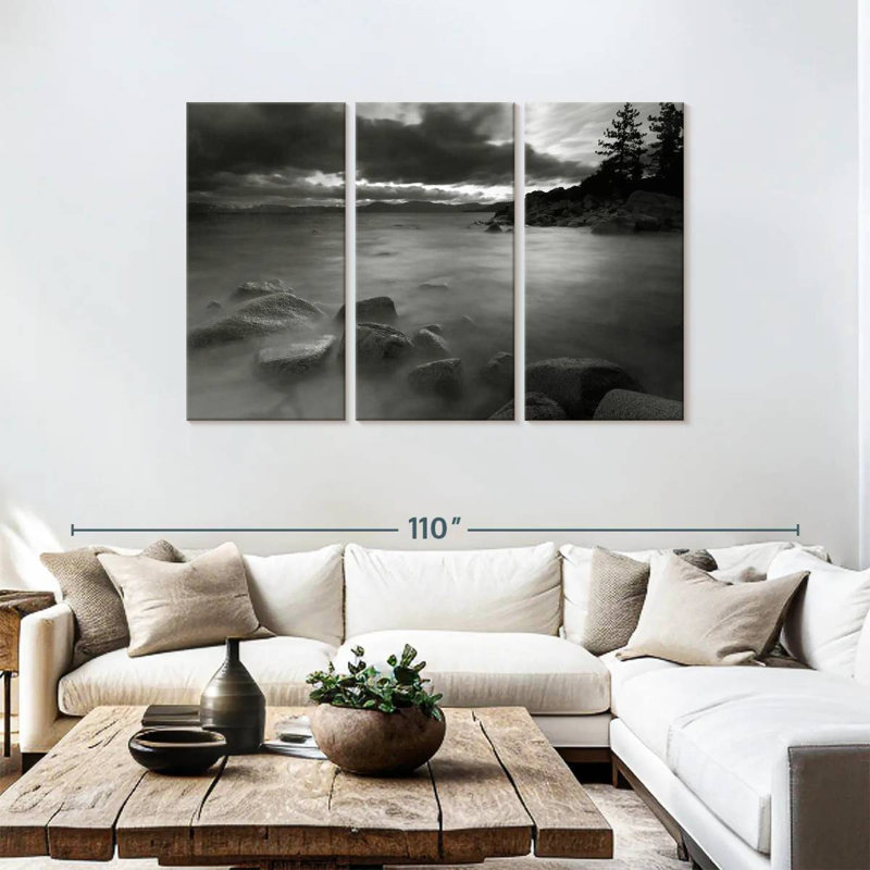 Alvord Black And White Alvord, 48" H x 74" W
