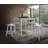 5-Piece Counter Height Set With Saddle Stools-767518246-767518244