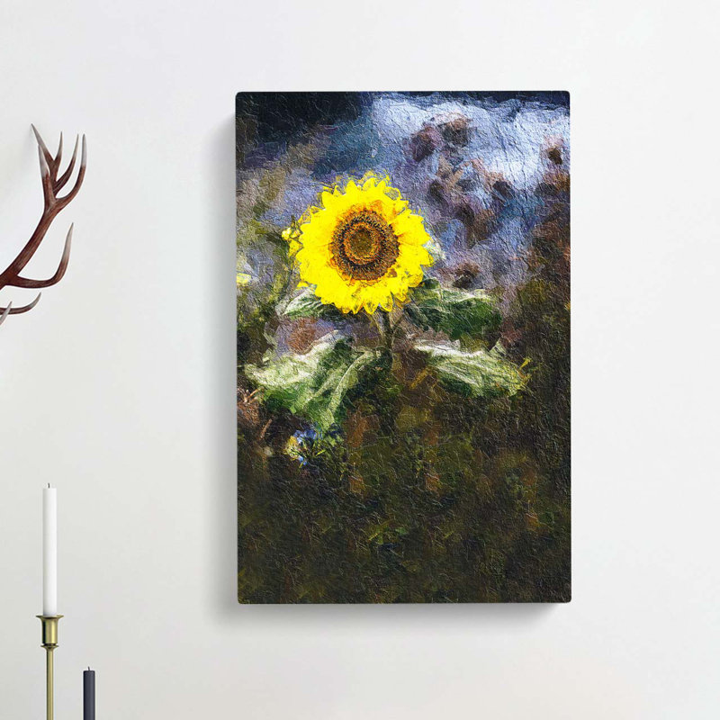 Sunflower - Wrapped Canvas Painting, 50cm H x 35cm W x 3cm D